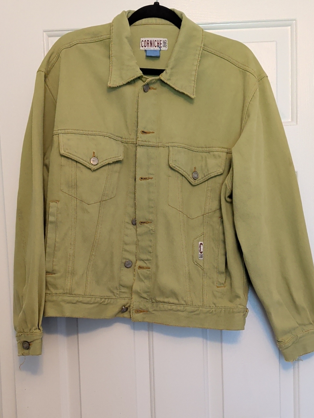 Vintage Green Denim Jacket